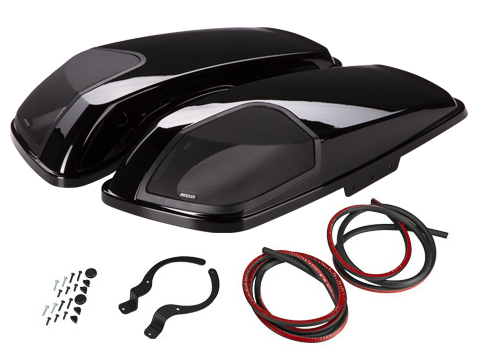 HDBLVB Vivid Black Bag Lids for Harley-Davidson